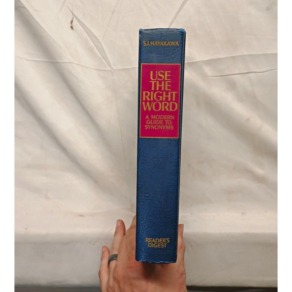 Vintage 1968 Use The Right Word Modern Guide To Synonyms SI Hayakawa Hardcover